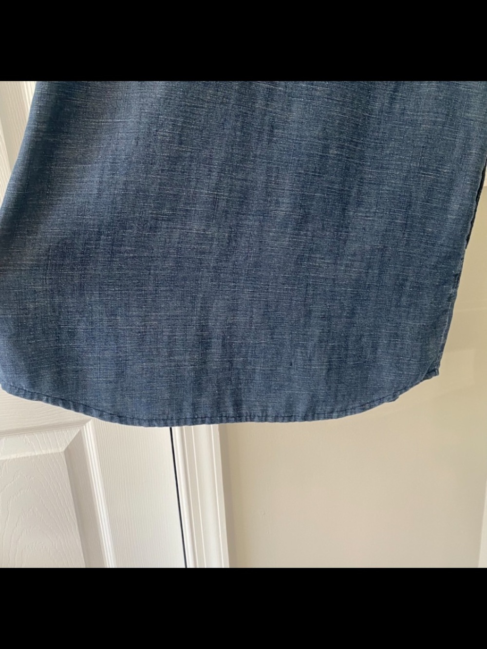 J. Jill Size M Tencel Linen Chambray Sleeveless Shirt Dress Pockets Casual - Picture 9 of 10